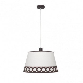 Distribuidor - Lâmpadas Diversas | Colgantes Clássicas | COLGANTE DALIA 1XE27 BEIS/MARRÓN REGX40X40 CM Ref: 114894002